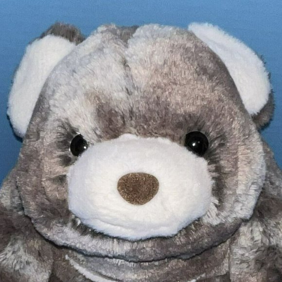 Vintage Gund Snuffles Teddy Bear 12" Plush Two-Tone Gray Brown Stuffed Animal - Picture 2 of 7